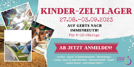 Zeltlager für Kinder